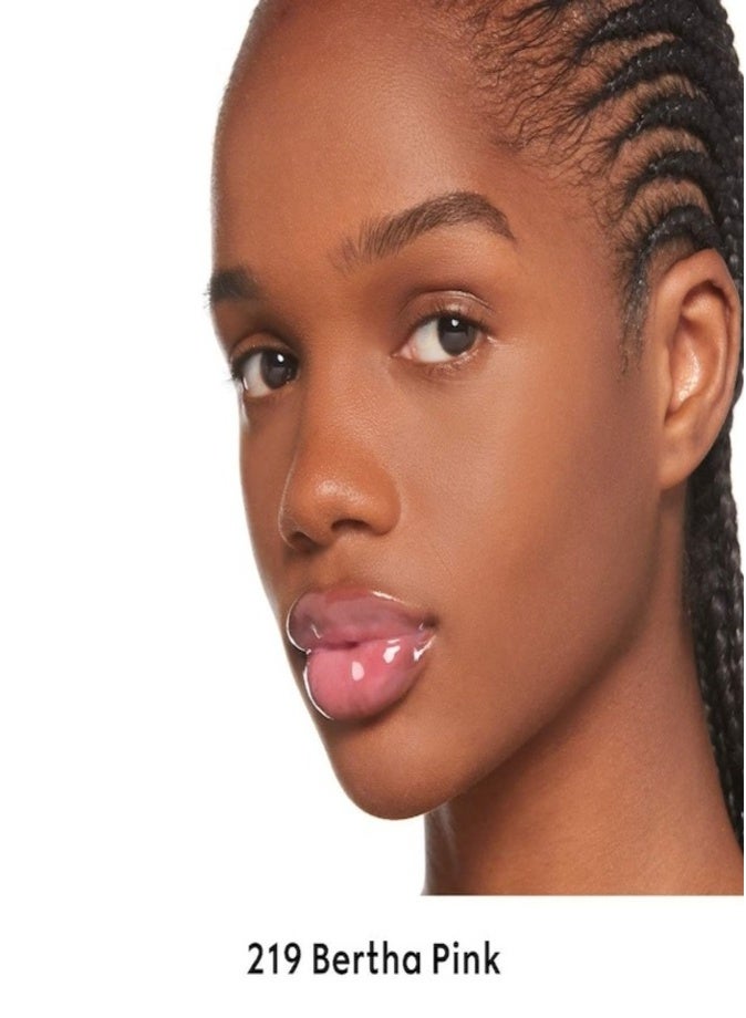 Gucci Hydrating Plumping Lip Gloss 6.5ml – 219 - Bertha Pink  High-Shine Volumizing Gloss with Moisture Boost - Image 5